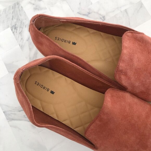 BIRDIES The Swift Slip On in Rust Orange Suede Size 10 - Picture 6 of 8